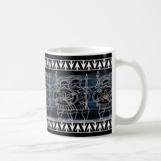 Greek Black Figure Troop Coffee Mug (Right)