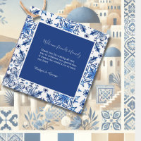 Greek Blue and White Elegant Wedding