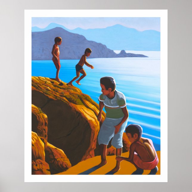 Greek Boys on the Rocks Poster (Front)