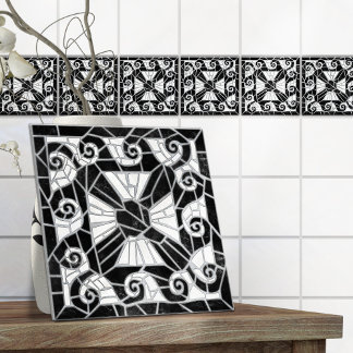 Greek Broken Tile Mosaic Black Marble