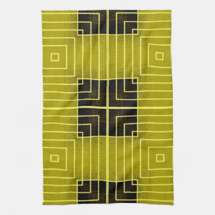 Greek Chic Towel-Yellow Kitchen Towel