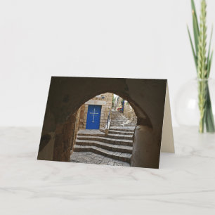 Greek Church, All Occasion Blank Greeting Card
