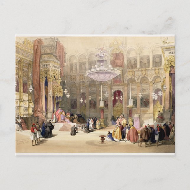 Greek Church of the Holy Sepulchre, Jerusalem, Apr Postcard (Front)