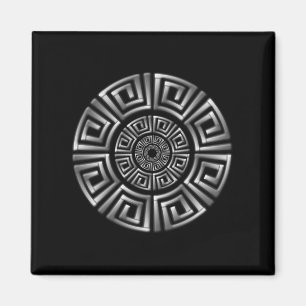 Greek Circle Motif Magnet