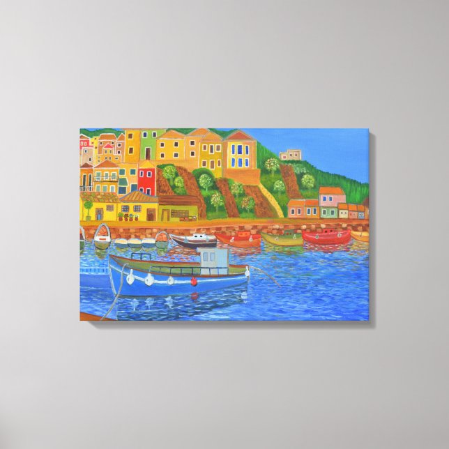 Greek Coast 2 Canvas Print (Front)