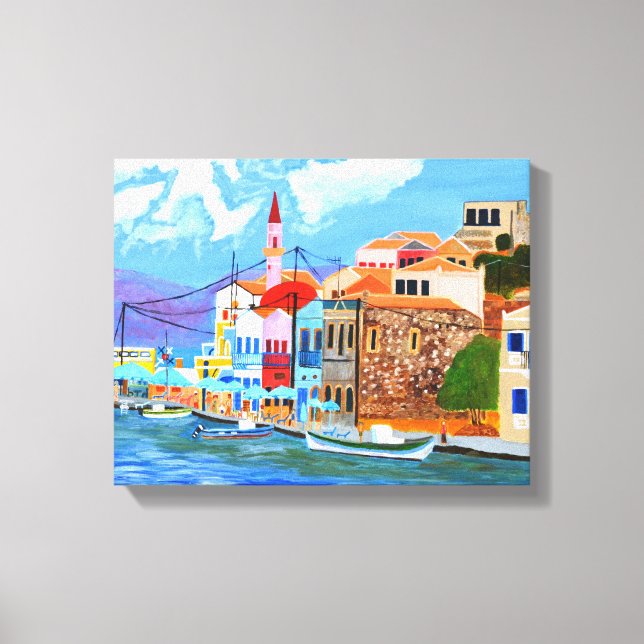 Greek Coast canvas Print (Front)