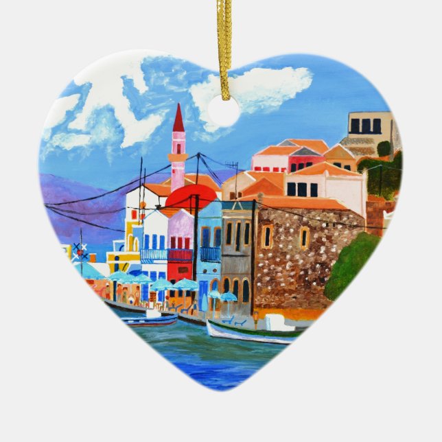 Greek coast ceramic ornament (Front)