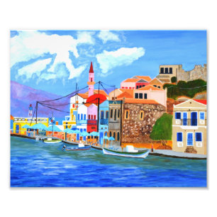 Greek Coast Photo Enlargement Print