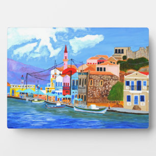 Greek Coast Table Plaque