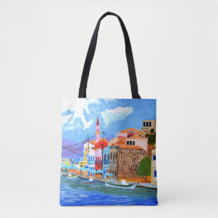 Greek Coast Tote Bag 