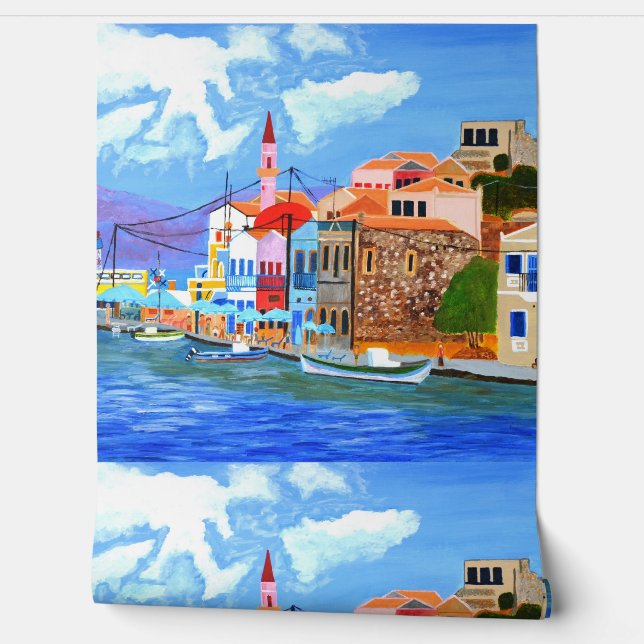 Greek Coast wallpaper  (Unrolling)