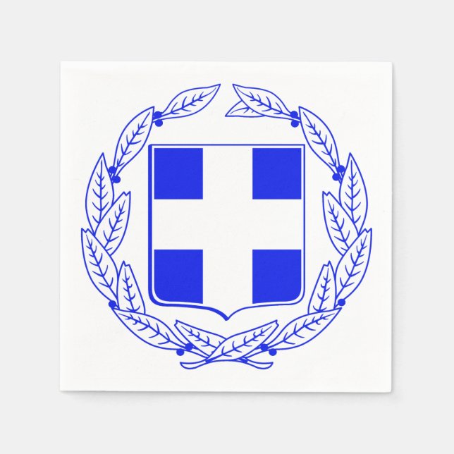 Greek Coat arms Napkin (Front)