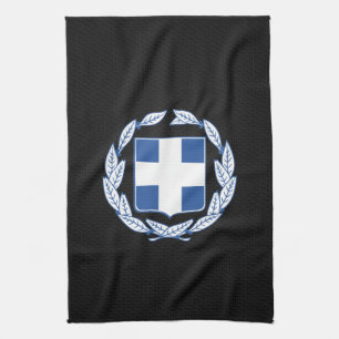Greek coat of arms kitchen towel