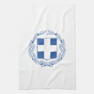 Greek coat of arms kitchen towel