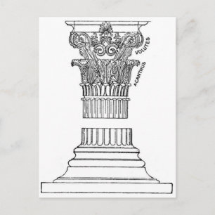 Greek Column Postcard