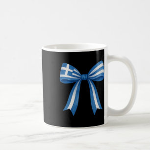 Greek Coquette Bow Greek Girl Greece Flag Greek Ea Coffee Mug