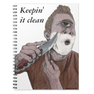 Greek Cyclops Knife Shaving Mythology Art Notebook