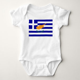 Greek Cyprus Flag Baby Bodysuit