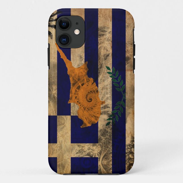 Greek Cyprus Flag Case-Mate iPhone Case (Back)