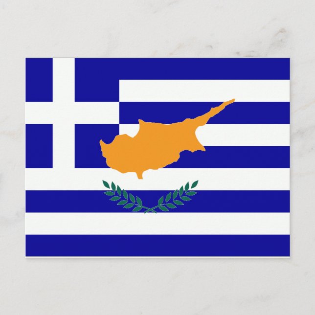 Greek Cyprus Flag Postcard (Front)