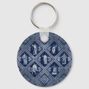 Greek Deities and Meander Key ornament Keychain