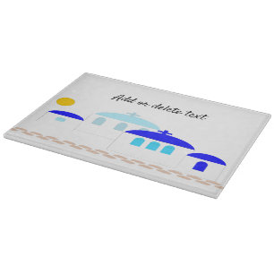 Greek Design Just Add Text Cutting Board