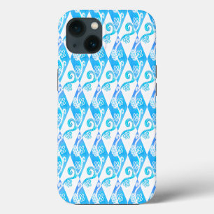 Greek Diamond Pattern Lace Flourishes iPhone 13 Case