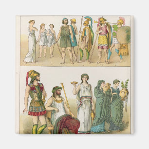 Greek Dress, from 'Trachten der Voelker', 1864 Magnet