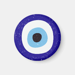 Greek Evil Eye Distressed Design Magnet
