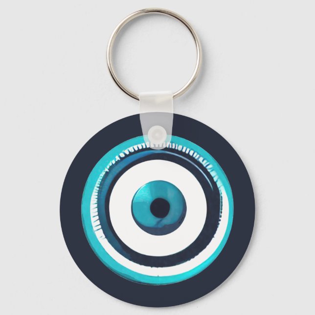 Greek Evil Eye  Keychain (Front)
