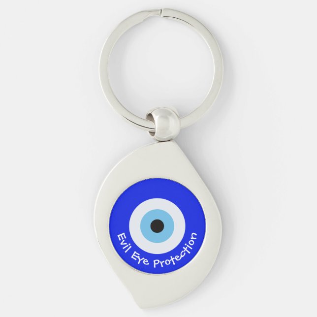 Greek Evil Eye Keychain (Front)
