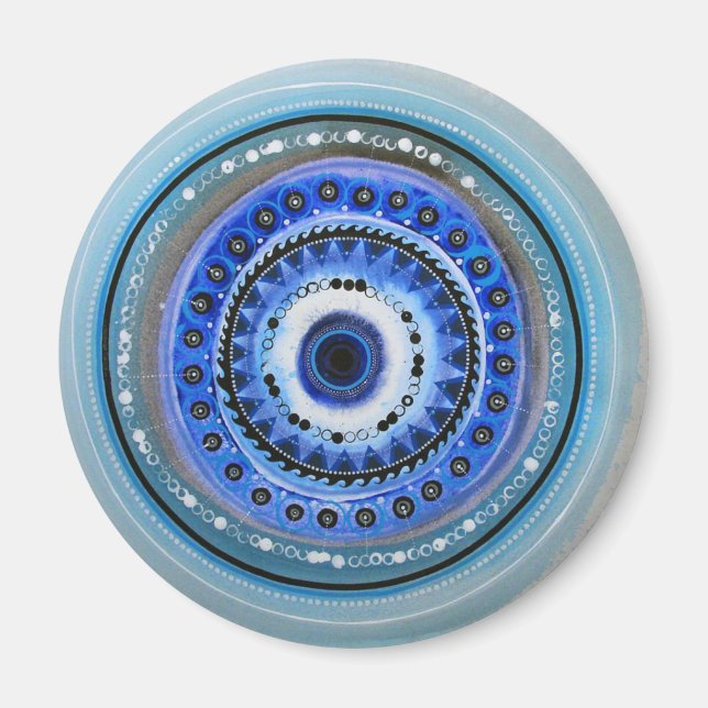 Greek Evil Eye Magnet (Front)