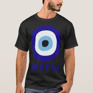 Greek Evil Eye Men's Black T-Shirt