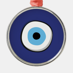 Greek Evil Eye Metal Ornament