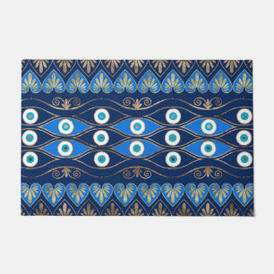 Greek Evil Eye ornament Doormat