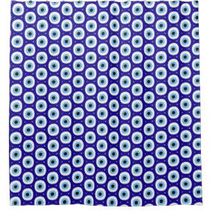 Greek Evil Eye Pattern Distressed Design