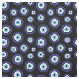 Greek Evil Eye Pattern Fabric