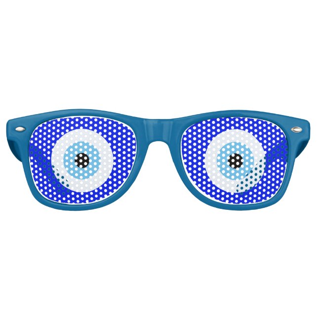 Greek Evil Eye Retro Sunglasses (Front)