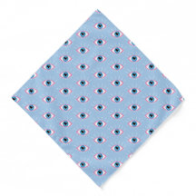 Greek Evil Eye With Eyelashes Pink Blue