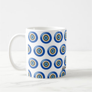 Greek Eye Design Just Add Text  Coffee Mug