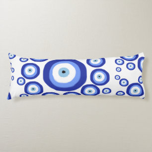 Greek Eye Good Luck Symbol Pattern Body Pillow