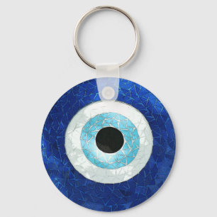 greek eye keychain
