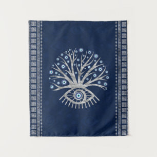 Greek Eye Tree - Mati Mataki - Matiasma Silver Tapestry