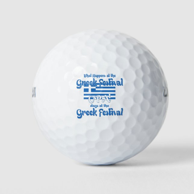 greek festival golf balls (Front)