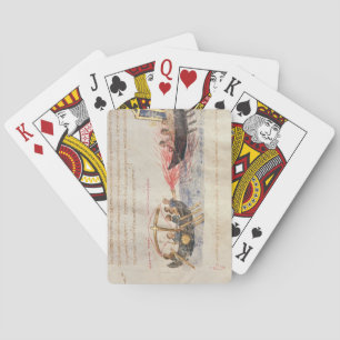Greek fire (vellum) playing cards