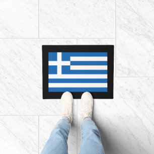 Greek flag doormat for home or business