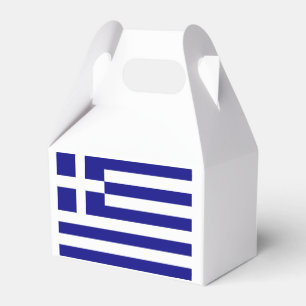 Greek Flag Favor Box