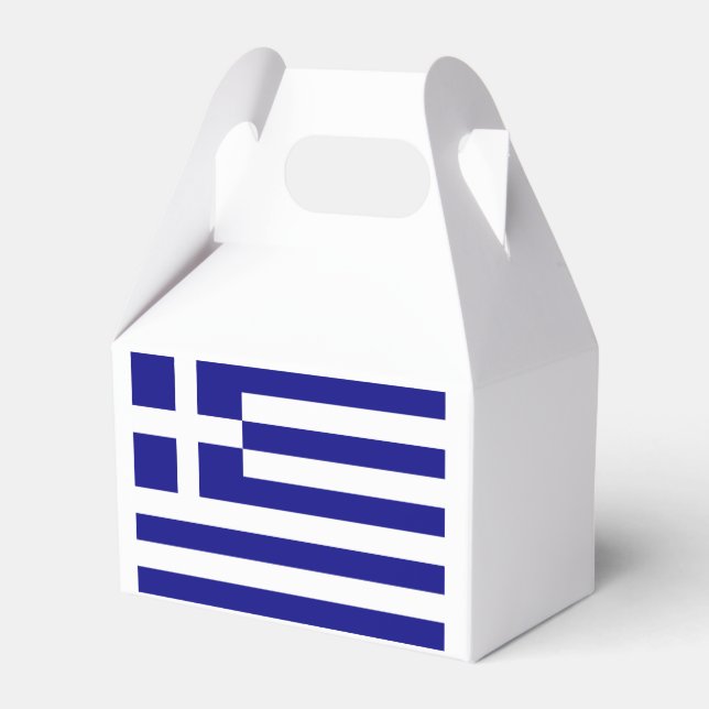 Greek Flag Favor Box (Back Side)