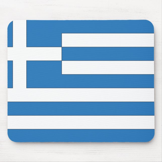 Greek Flag, Flag of Greece Mouse Pad (Front)
