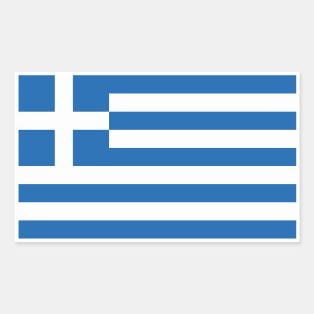 Greek Flag, Flag of Greece Sticker (Front)
